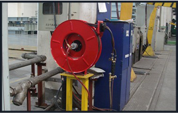 雙管液壓油管彈簧自動(dòng)伸縮卷管器卷盤(pán)